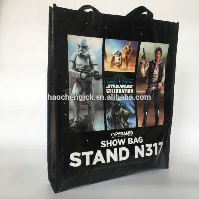 2018 Wholesale Glossy Laminated Non Woven Polypropylene custom tote bag,tote bag custom printed