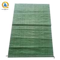 cheap building garbage construction waste PP woven green sand bags sack